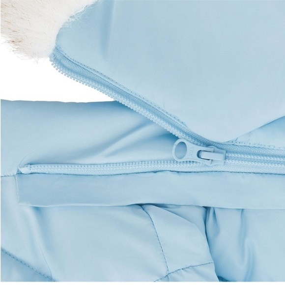 MEMBERSMARK Girls Black Puffer Parka, Warm Fleece Lined Jacket w/Removable Hood - Picture 7 of 14